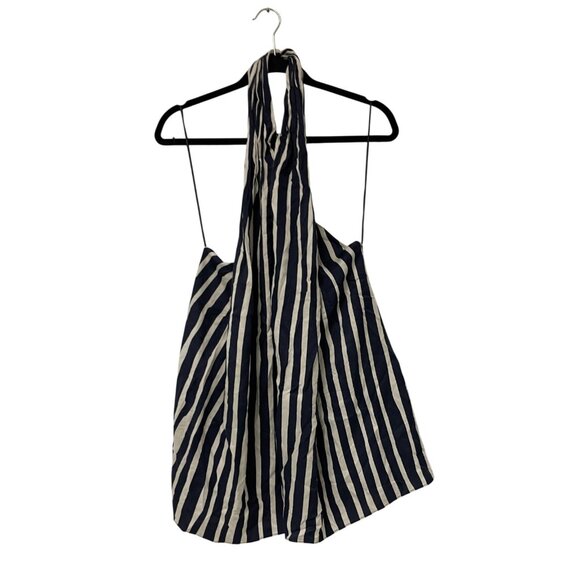 Zara Women Halter Neck Top Size XL Blue White Striped ZW collection 2906/096 NWT - Picture 3 of 12
